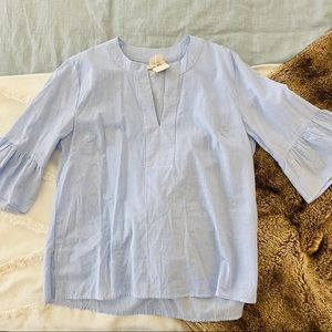 Mud Pie tunic with ruffled bell sleeves